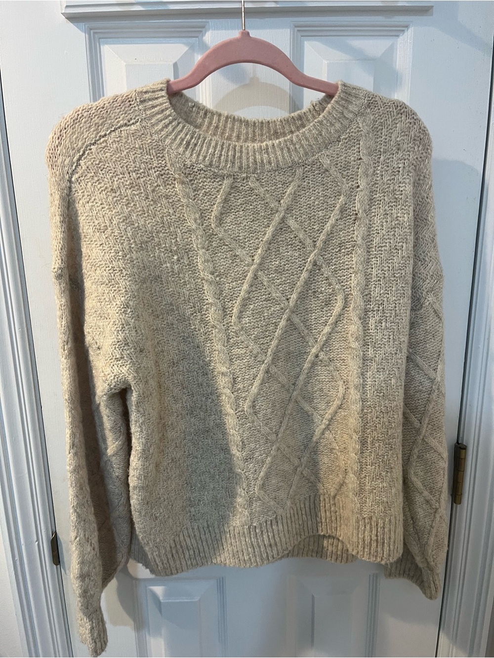 Women’s Lucky Brand Cable Knit Sweater Beige